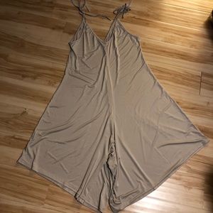Lightweight taupe romper